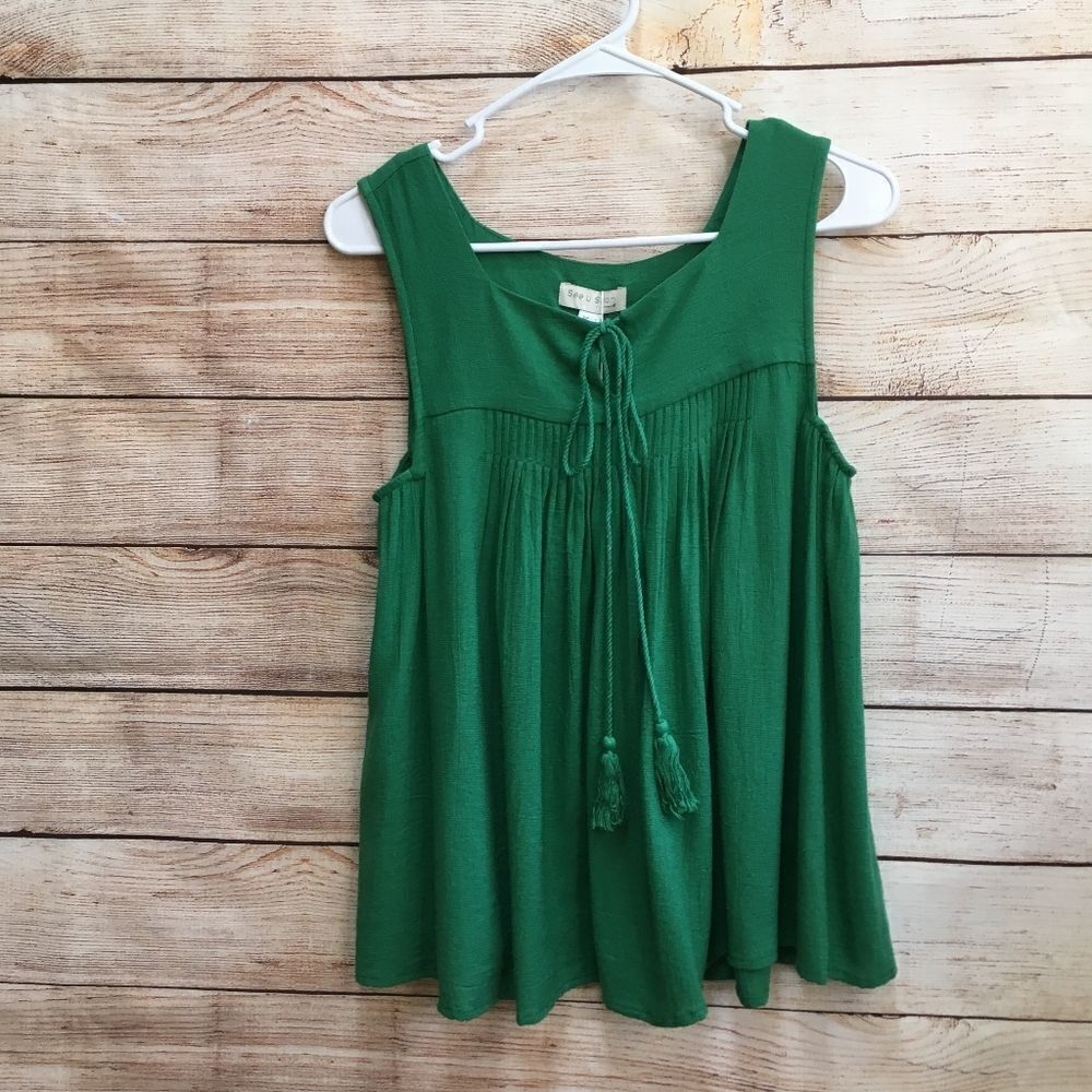 NEW WITH‎ TAGS ANTHROPOLOGIE SEE U SOON TOP IN GREEN